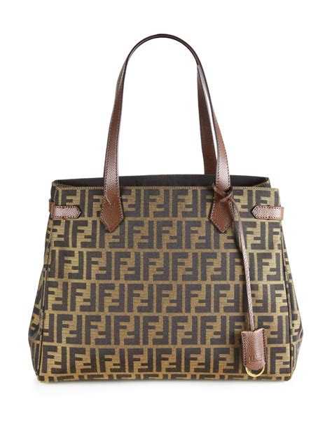 fendi made in italy zucca east west tote